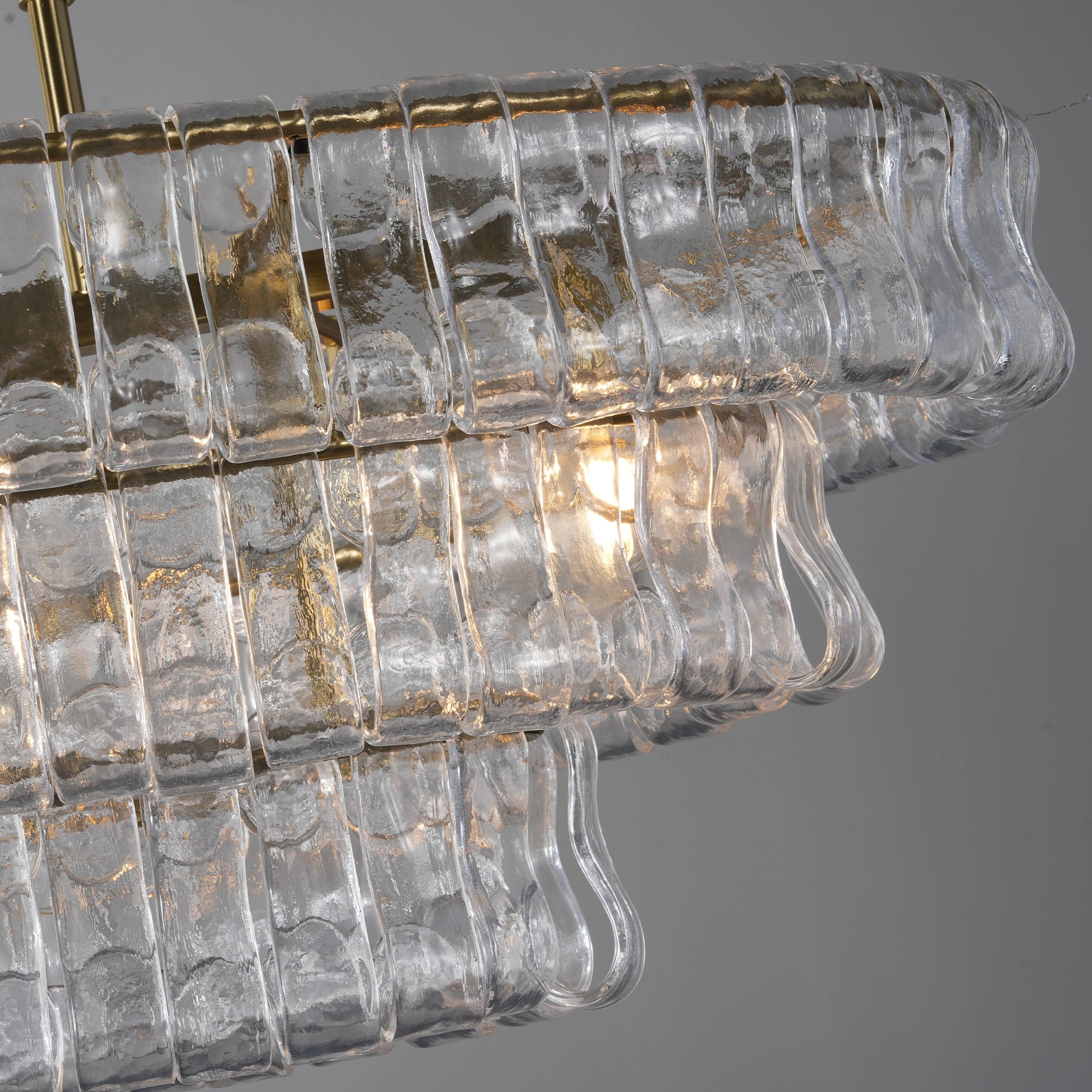 Ghiaccio Oval Chandelier 54"65" - Camilalamps - CA - 10031H50KT