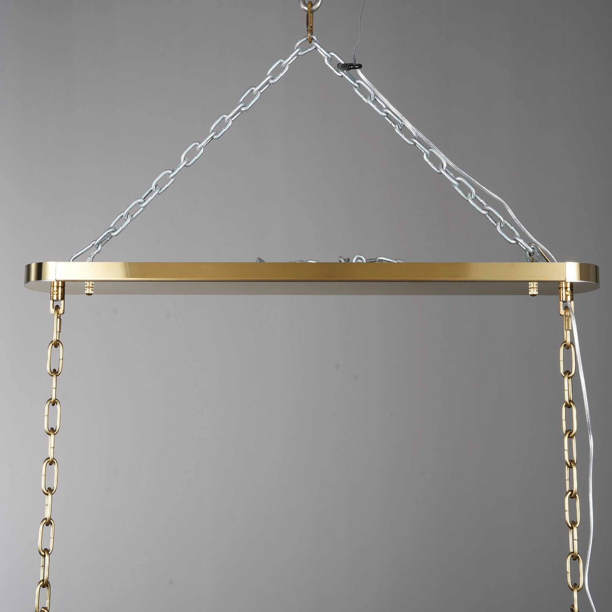 Ghiaccio Oval Chandelier 54"65" - Camilalamps - CA - 10031H50KT