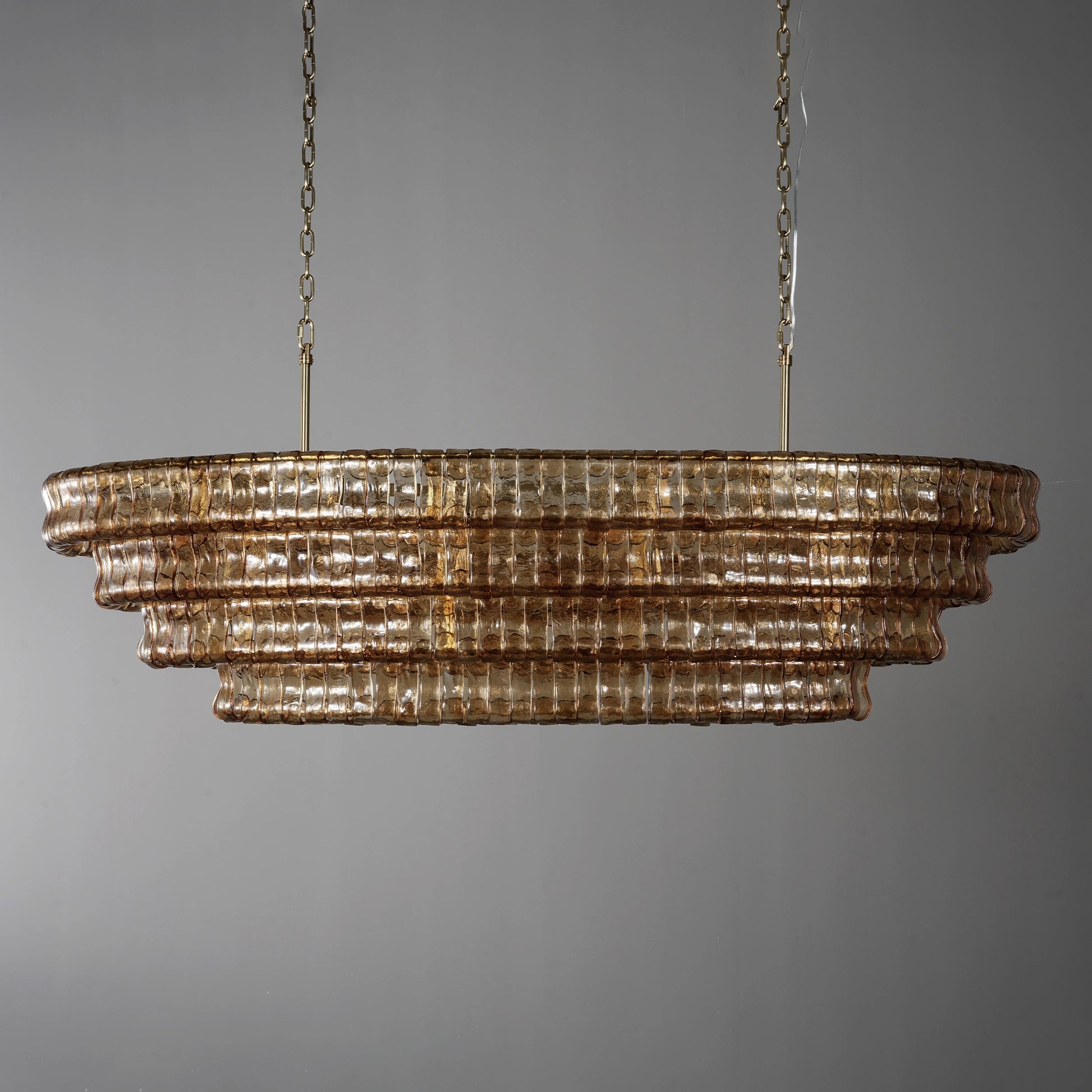 Ghiaccio Oval Chandelier 54"65" - Camilalamps - CA - 10031512KT