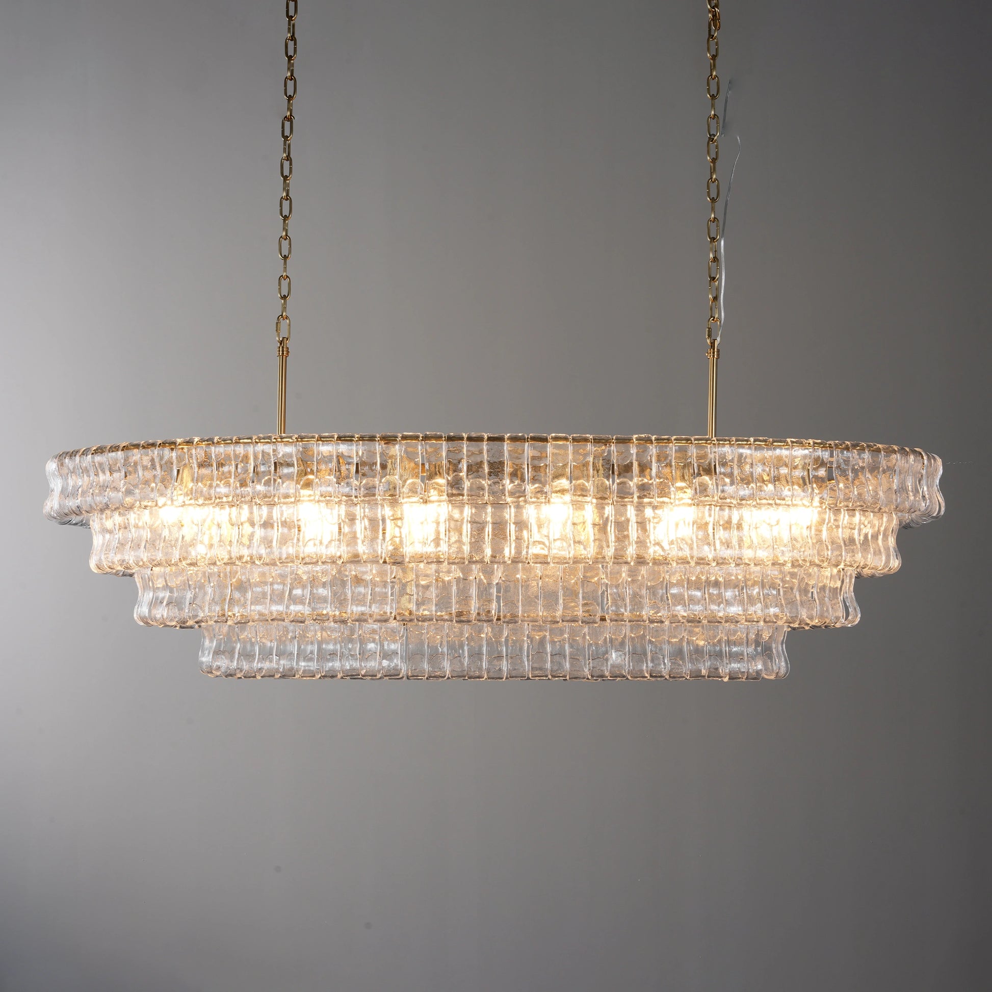 Ghiaccio Oval Chandelier 54"65" - Camilalamps - CA - 10031H51KT