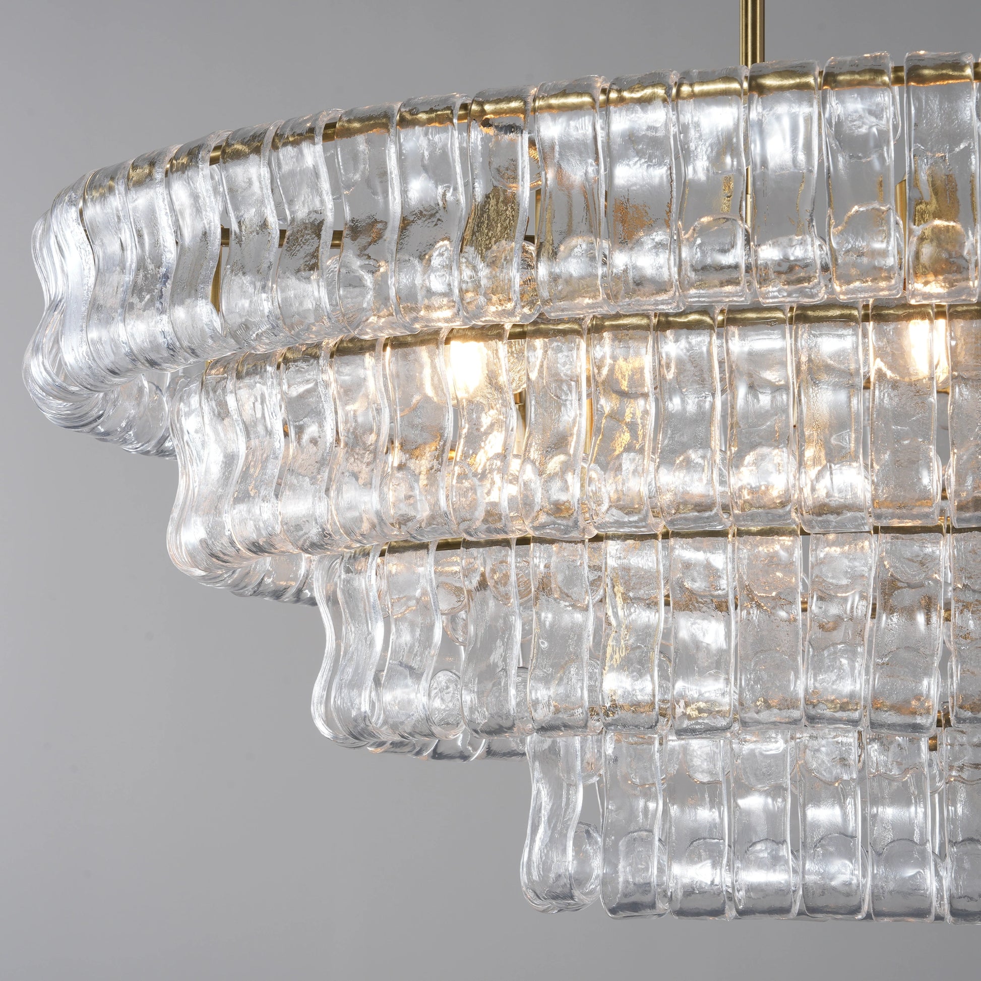 Ghiaccio Oval Chandelier 54"65" - Camilalamps - CA - 10031H51KT