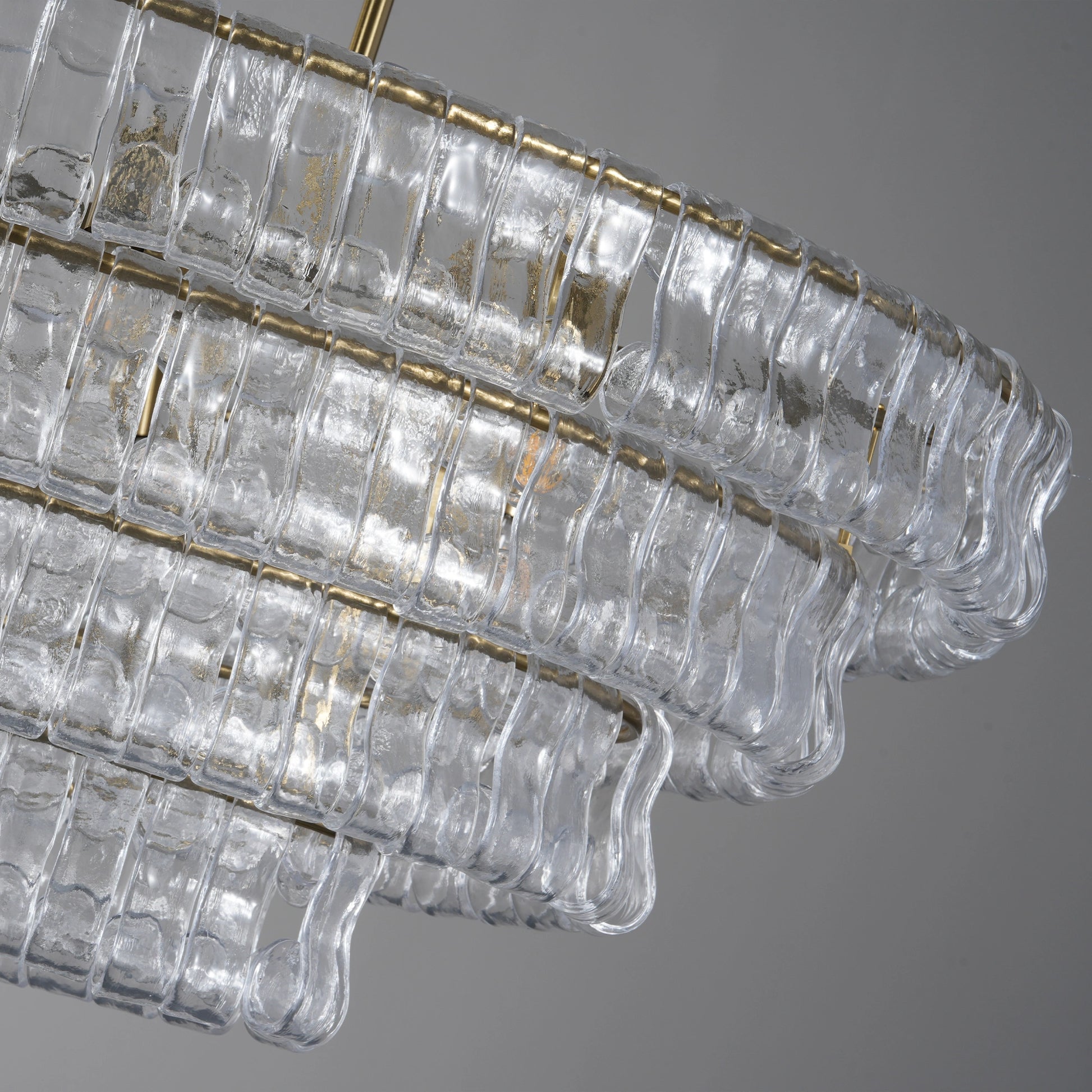 Ghiaccio Oval Chandelier 54"65" - Camilalamps - CA - 10031H51KT