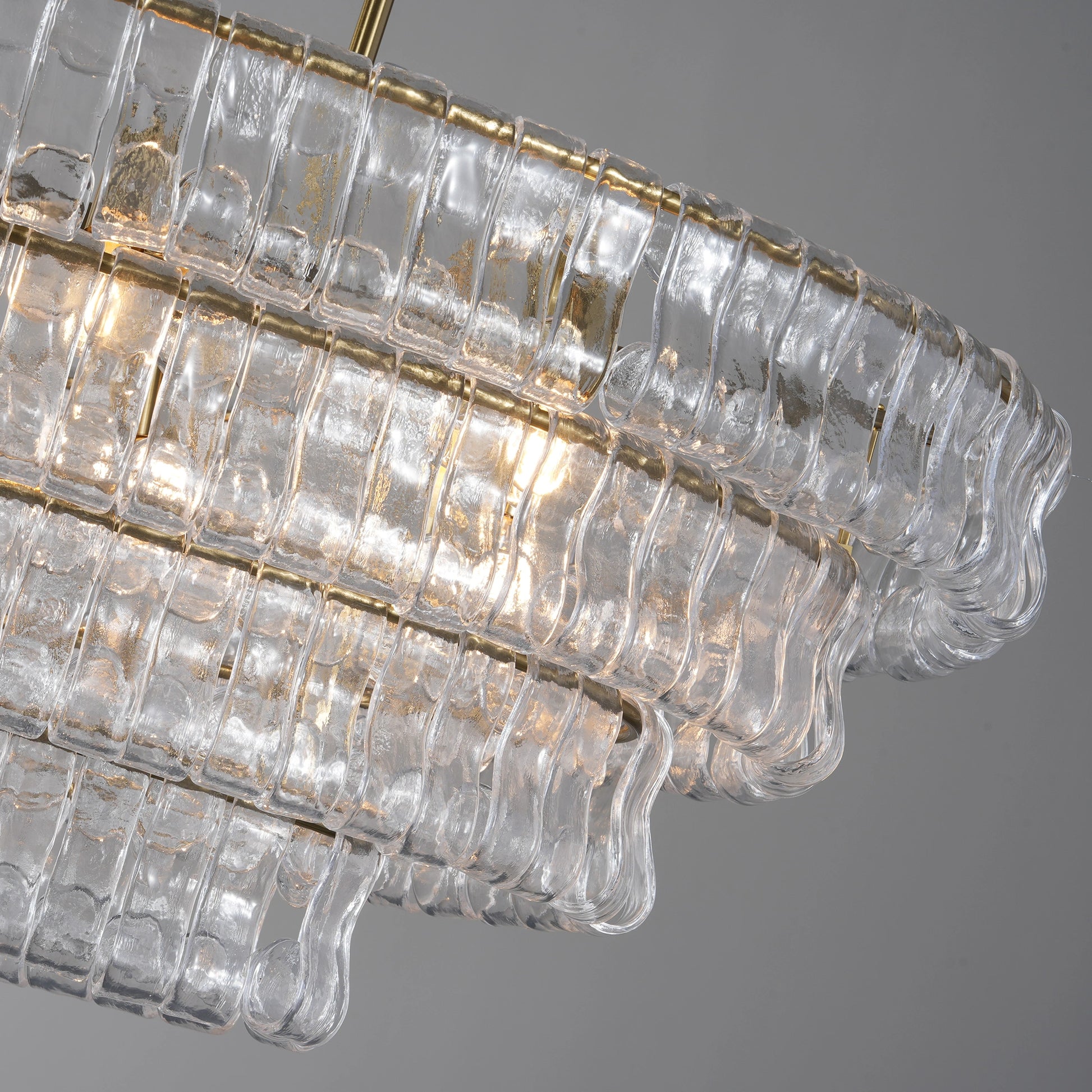 Ghiaccio Oval Chandelier 54"65" - Camilalamps - CA - 10031H51KT