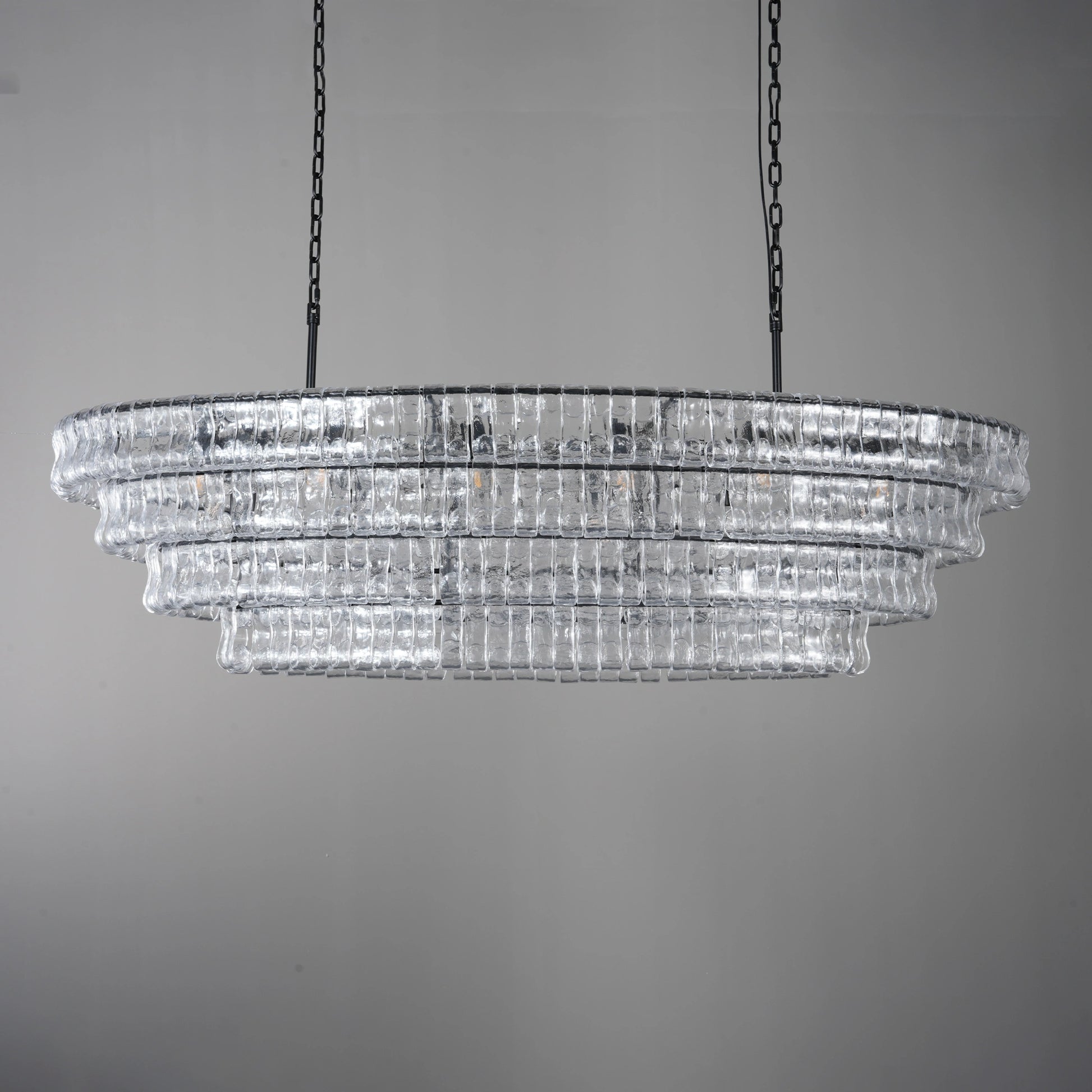 Ghiaccio Oval Chandelier 54"65" - Camilalamps - CA - 10031513KT