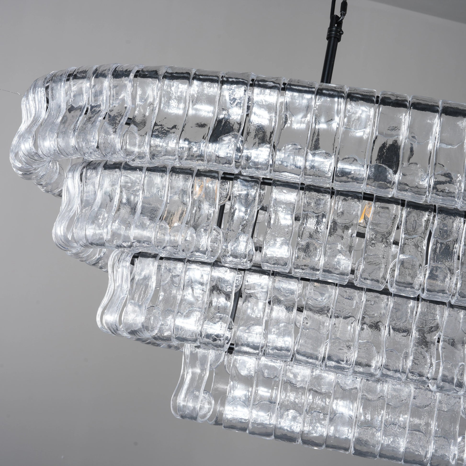 Ghiaccio Oval Chandelier 54"65" - Camilalamps - CA - 10031513KT