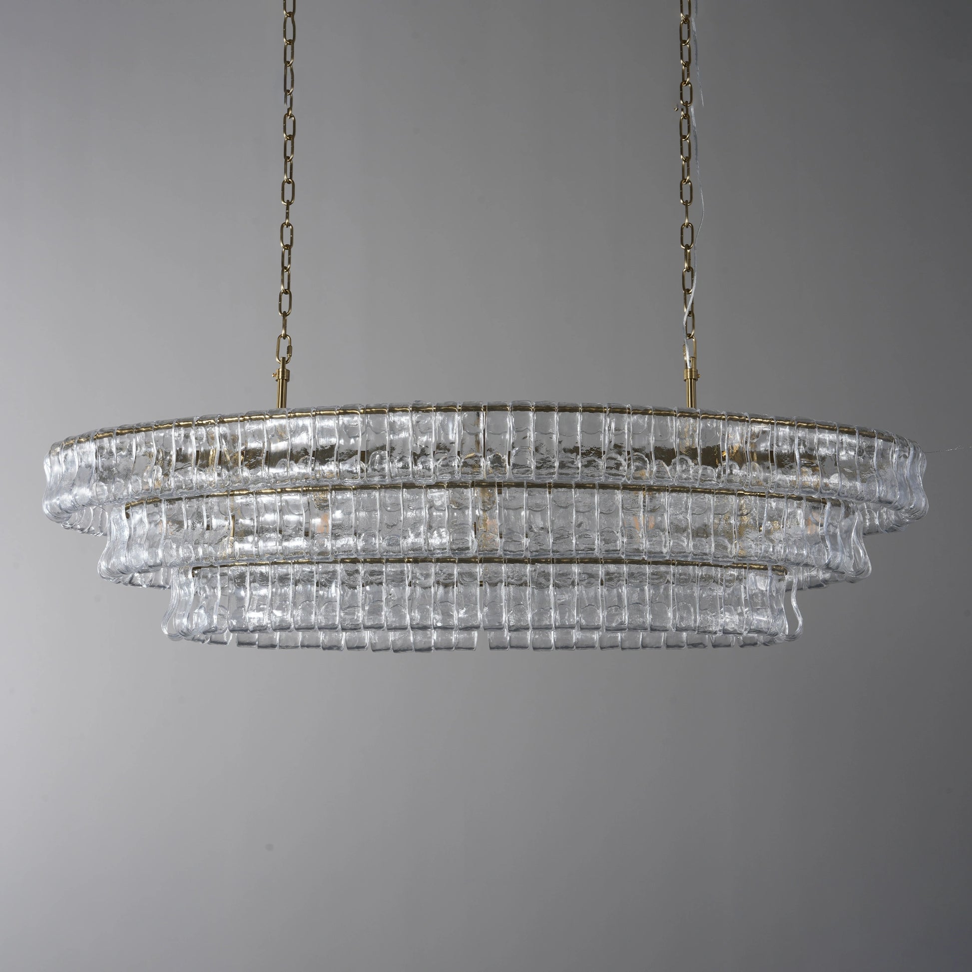 Ghiaccio Oval Chandelier 54"65" - Camilalamps - CA - 10031H50KT