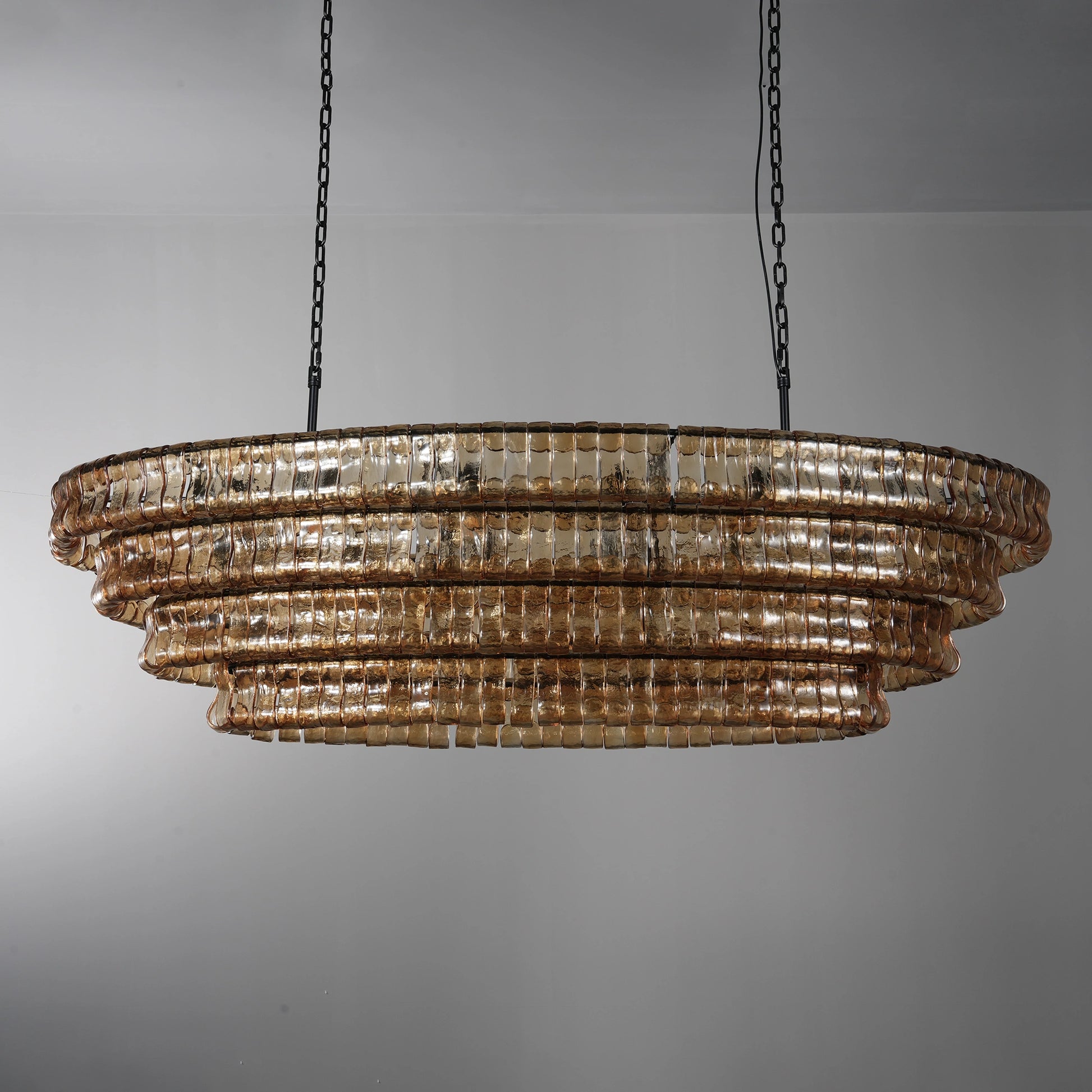 Ghiaccio Oval Chandelier 54"65" - Camilalamps - CA - 1003151KT