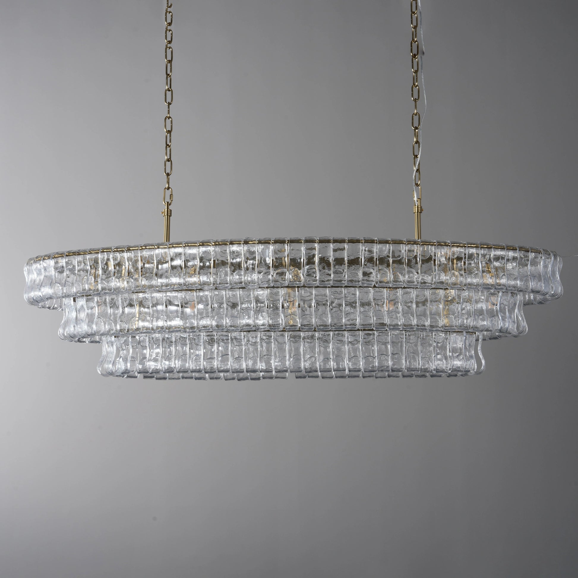 Ghiaccio Oval Chandelier 54"65" - Camilalamps - CA - 10031H50KT