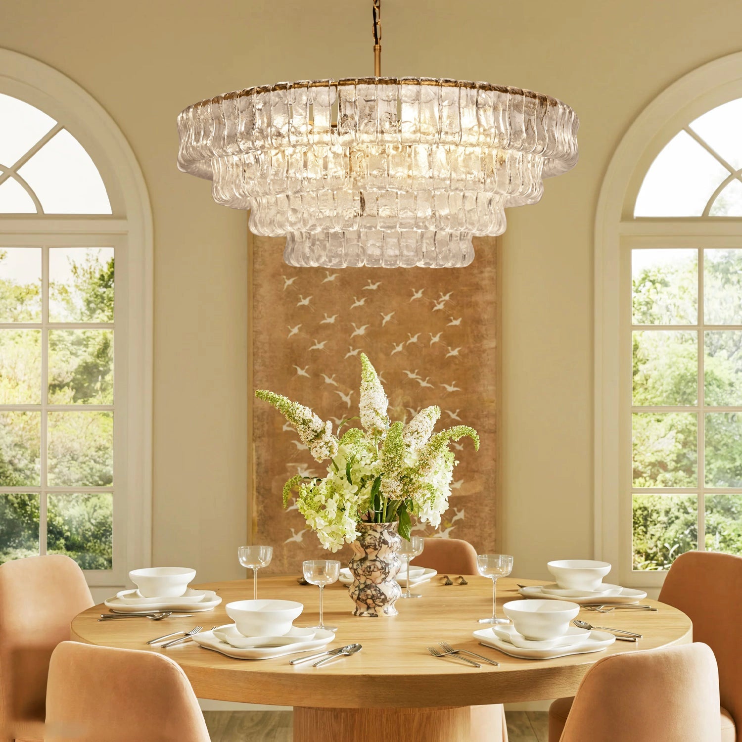 Ghiaccio Round Chandelier 36"48" - Camilalamps - CA - 10031H99KT
