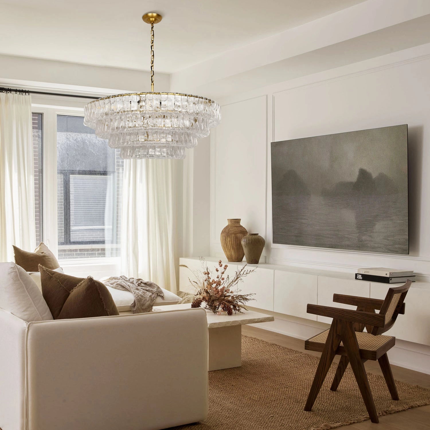 Ghiaccio Round Chandelier 36"48" - Camilalamps - CA - 10031H99KT