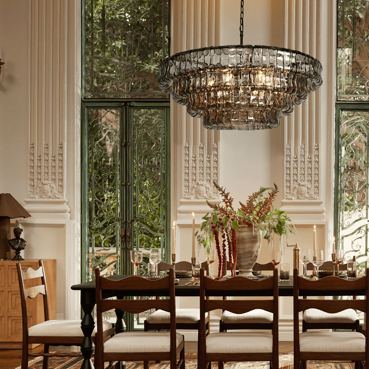 Ghiaccio Round Chandelier 36"48" - Camilalamps - CA - 1003199KT