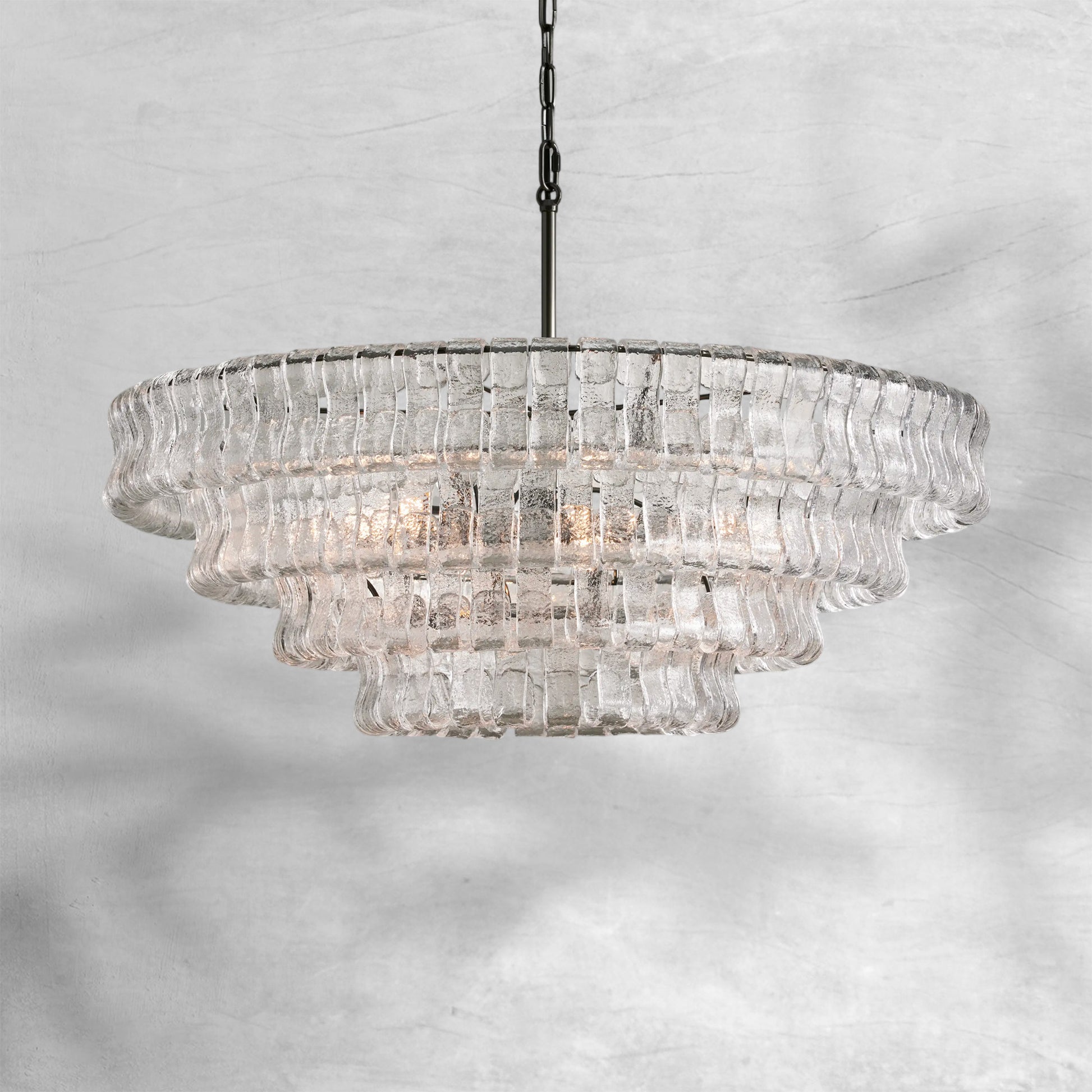 Ghiaccio Round Chandelier 36"48" - Camilalamps - CA - GHIACCIO - 103