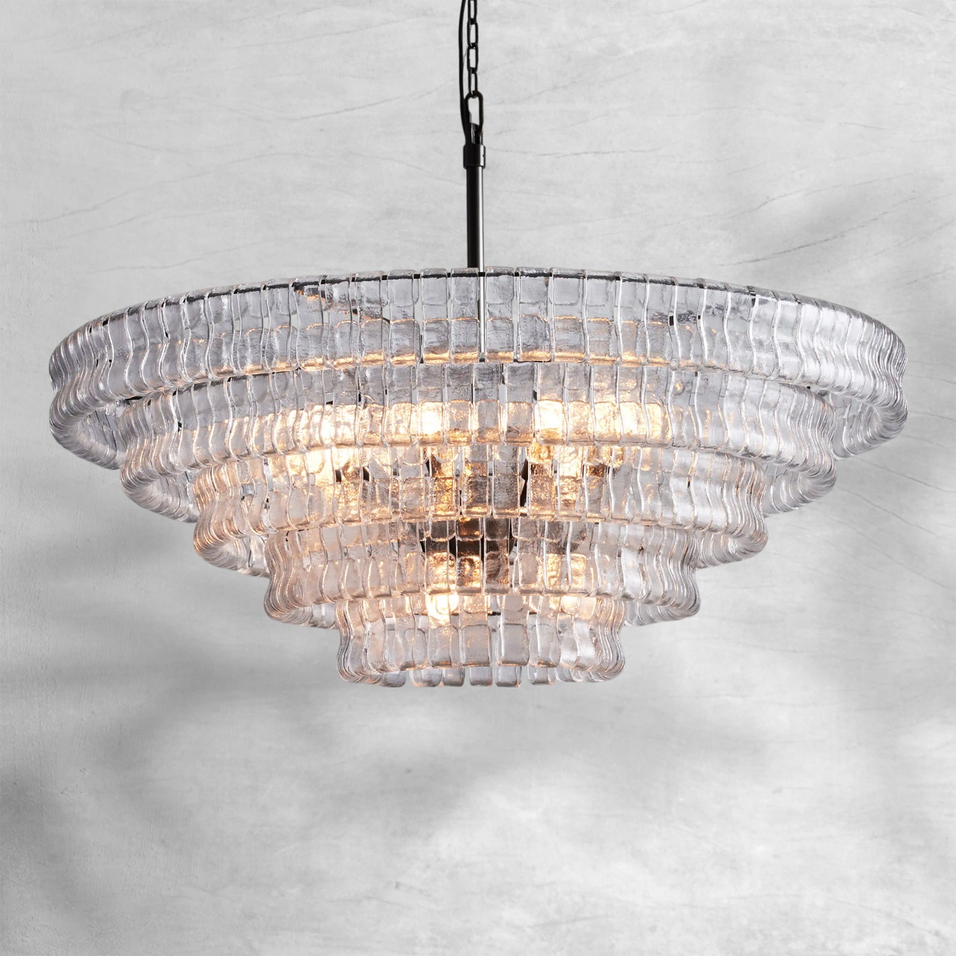 Ghiaccio Round Chandelier 36"48" - Camilalamps - CA - 10031H99KT