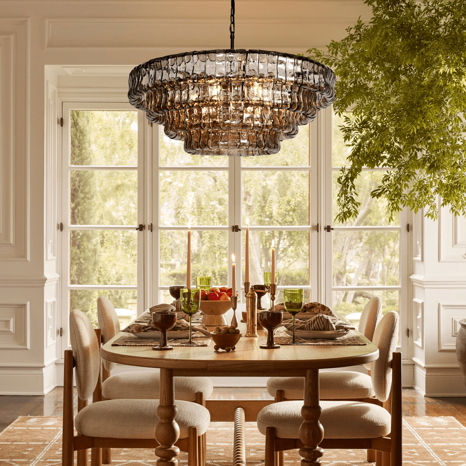 Ghiaccio Round Chandelier 36"48" - Camilalamps - CA - 10031992KT