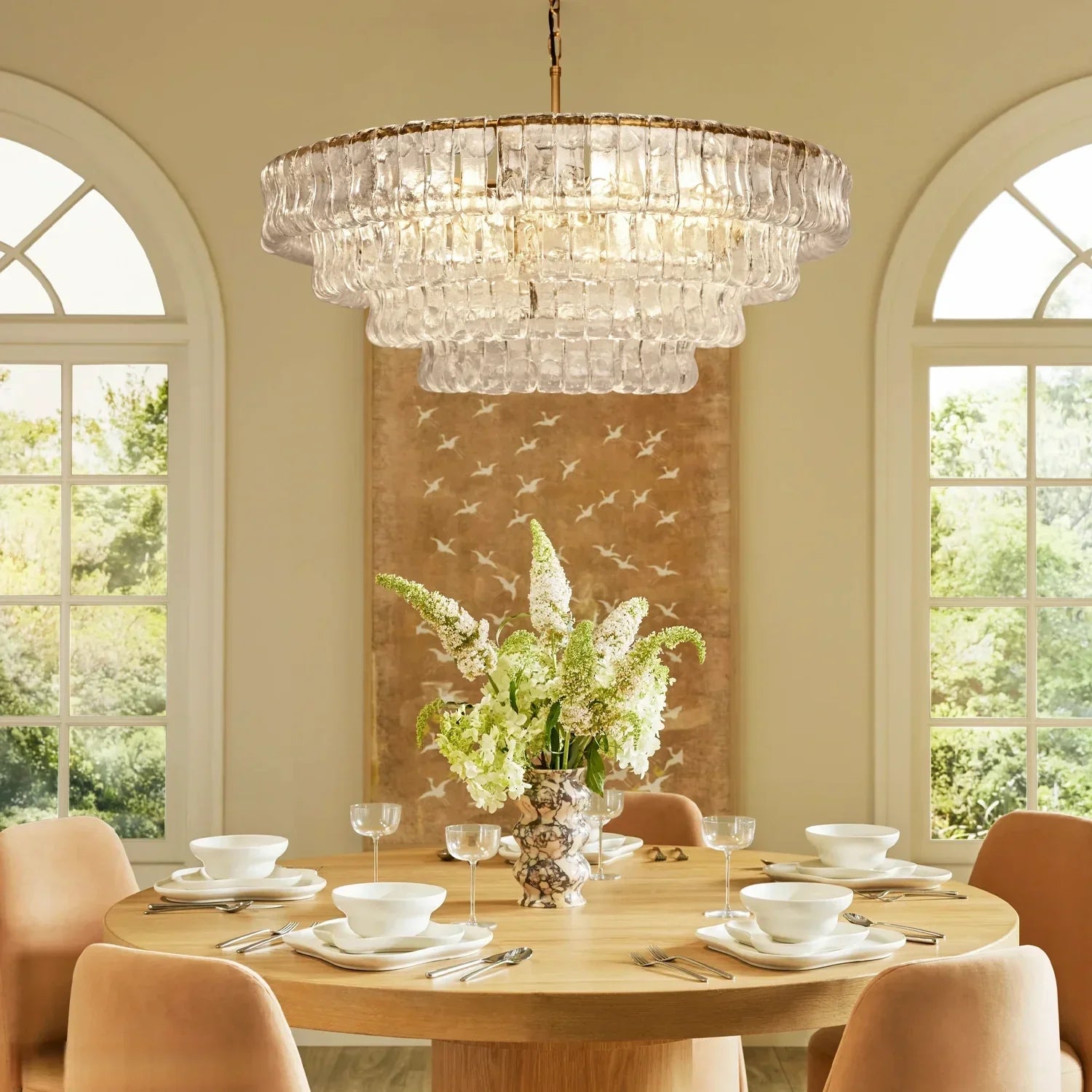 Ghiaccio Round Chandelier 24" 36" 48" 60" - Camilalamps - CA-A31902