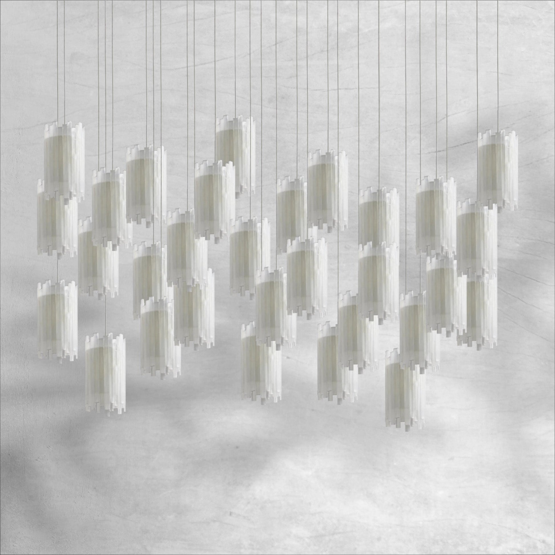 Gianna Rectangular Chandelier 15/30 Light - Camilalamps - Ca-17910110H24KT