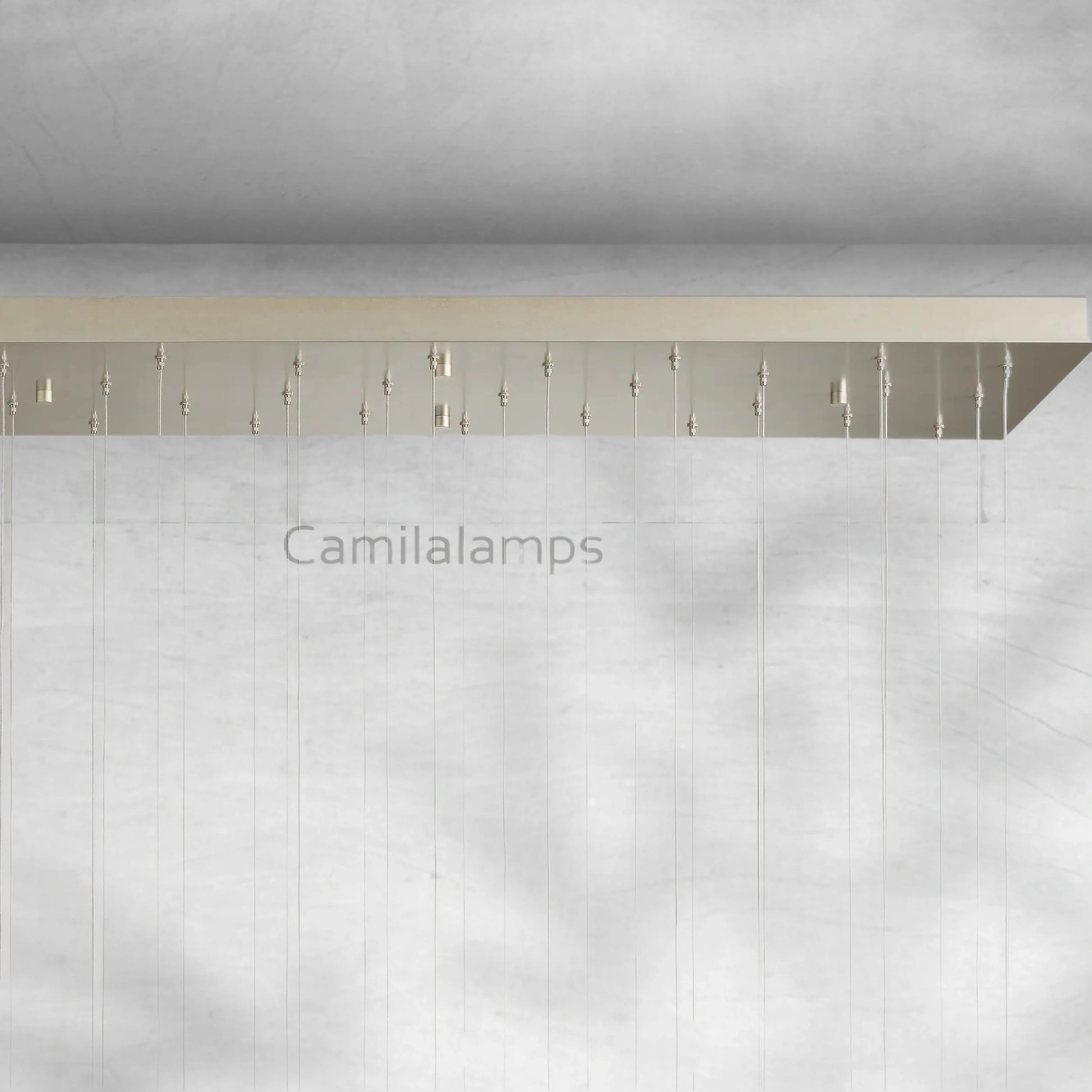 Gianna Rectangular Chandelier 15/30 Light - Camilalamps - Ca-17910110H24KT