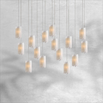 Gianna Rectangular Chandelier 15/30 Light - Camilalamps - CA - 7910110H24KT