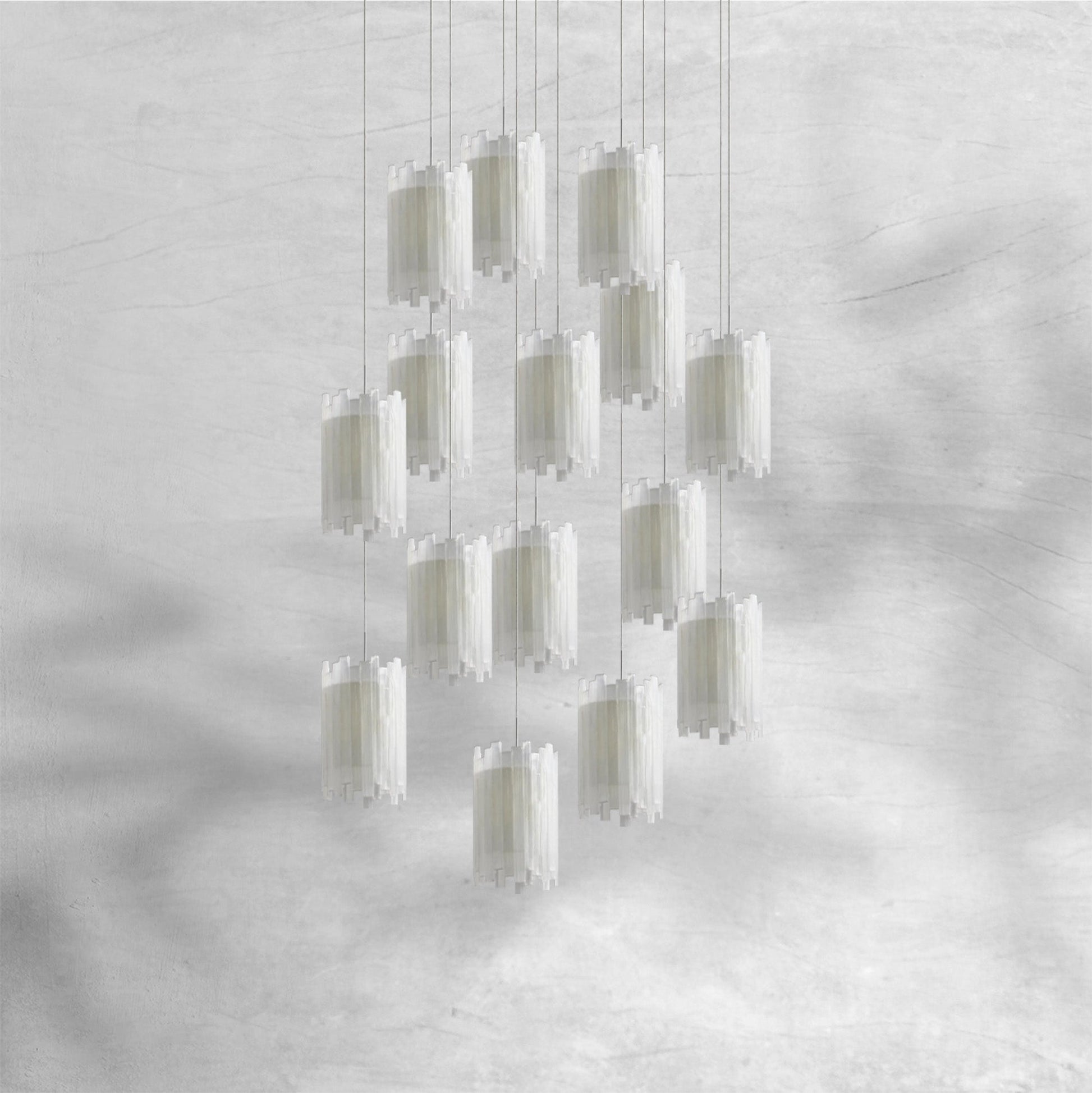 Gianna Round Chandelier 15/36 Light - Camilalamps - Ca-17910110H20KT