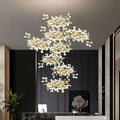 Ginkgo Cascading C (Alternating) Branch Chandelier - Camilalamps - CA - GI2023 - C1429