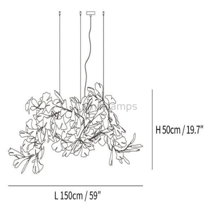Ginkgo Modern Chandelier Style G - Camilalamps - CAM - GI - L079