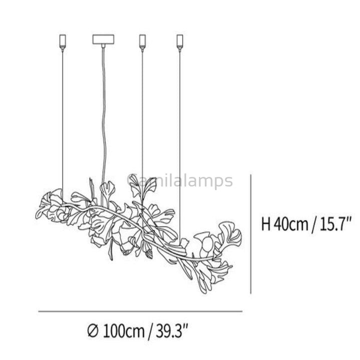 Ginkgo Modern Chandelier Style I - Camilalamps - CAM - GI - L083