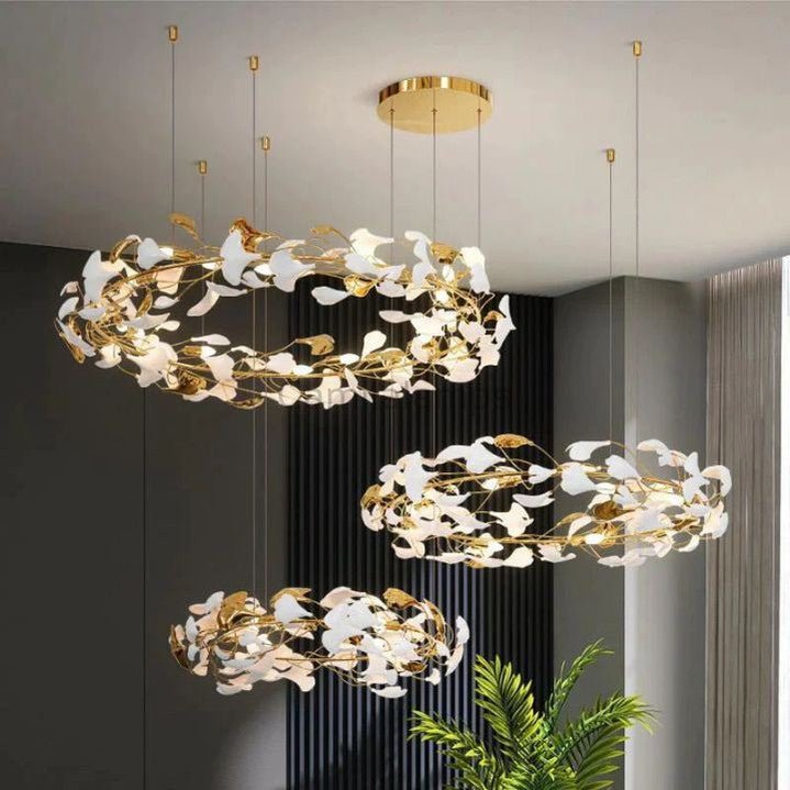Ginkgo Rings Branch Chandelier - Camilalamps - CA - GI2023 - C1409