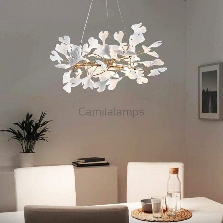 Ginkgo Round Chandelier - Camilalamps - Ca-1GI2023-1C1378