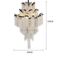 Gladys Aluminum Chain Tassel Stream Chandelier - Camilalamps - Ca-1a-1051
