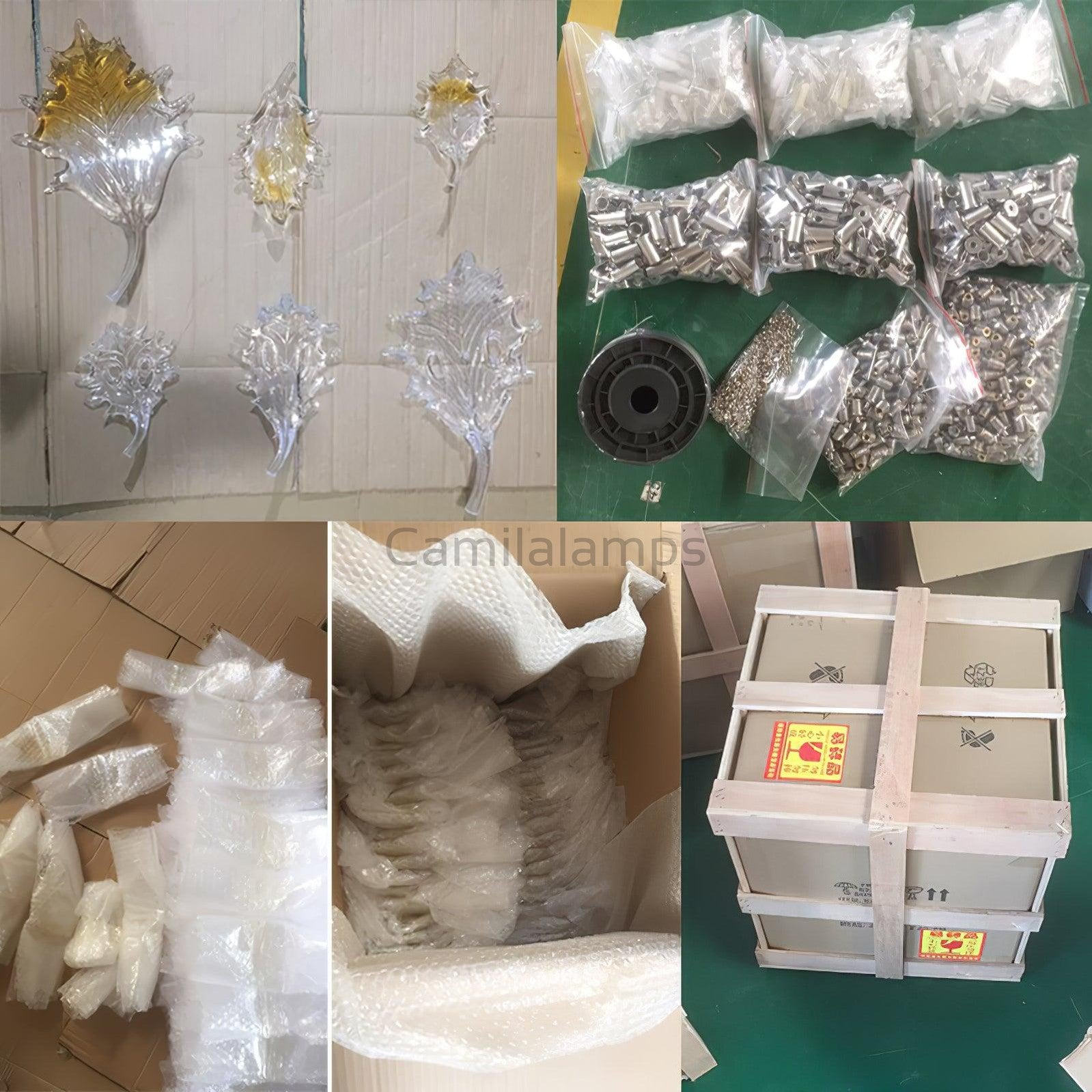 Glass Feathers Chandelier - Camilalamps - VKC5 - 240401 - 1