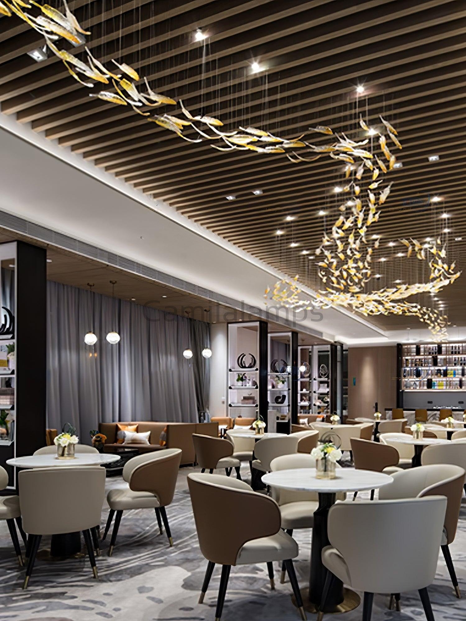 Glass Feathers Chandelier - Camilalamps - VKC5-1240401-11