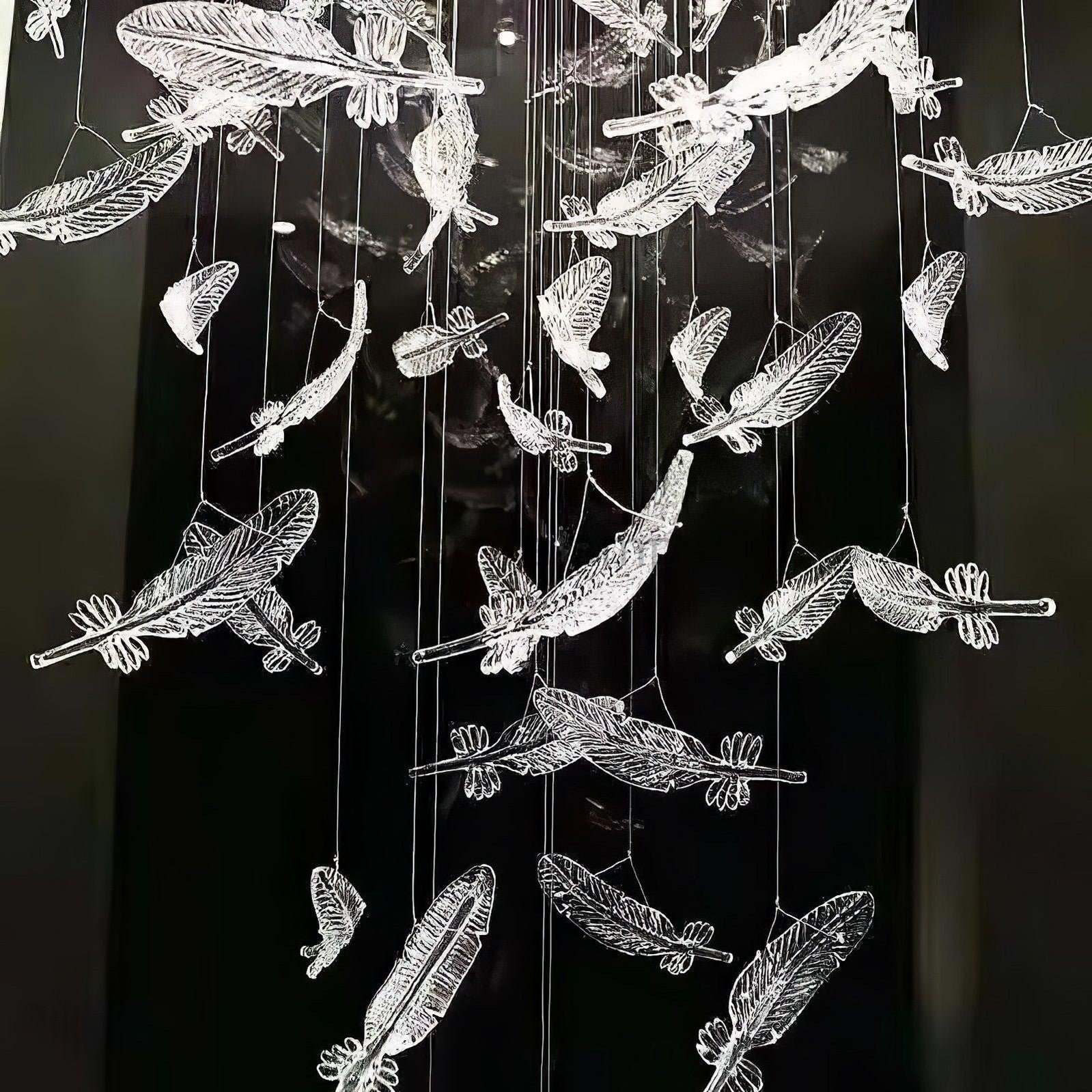 Glass Feathers Chandelier - Camilalamps - VKC5 - 240401 - 1