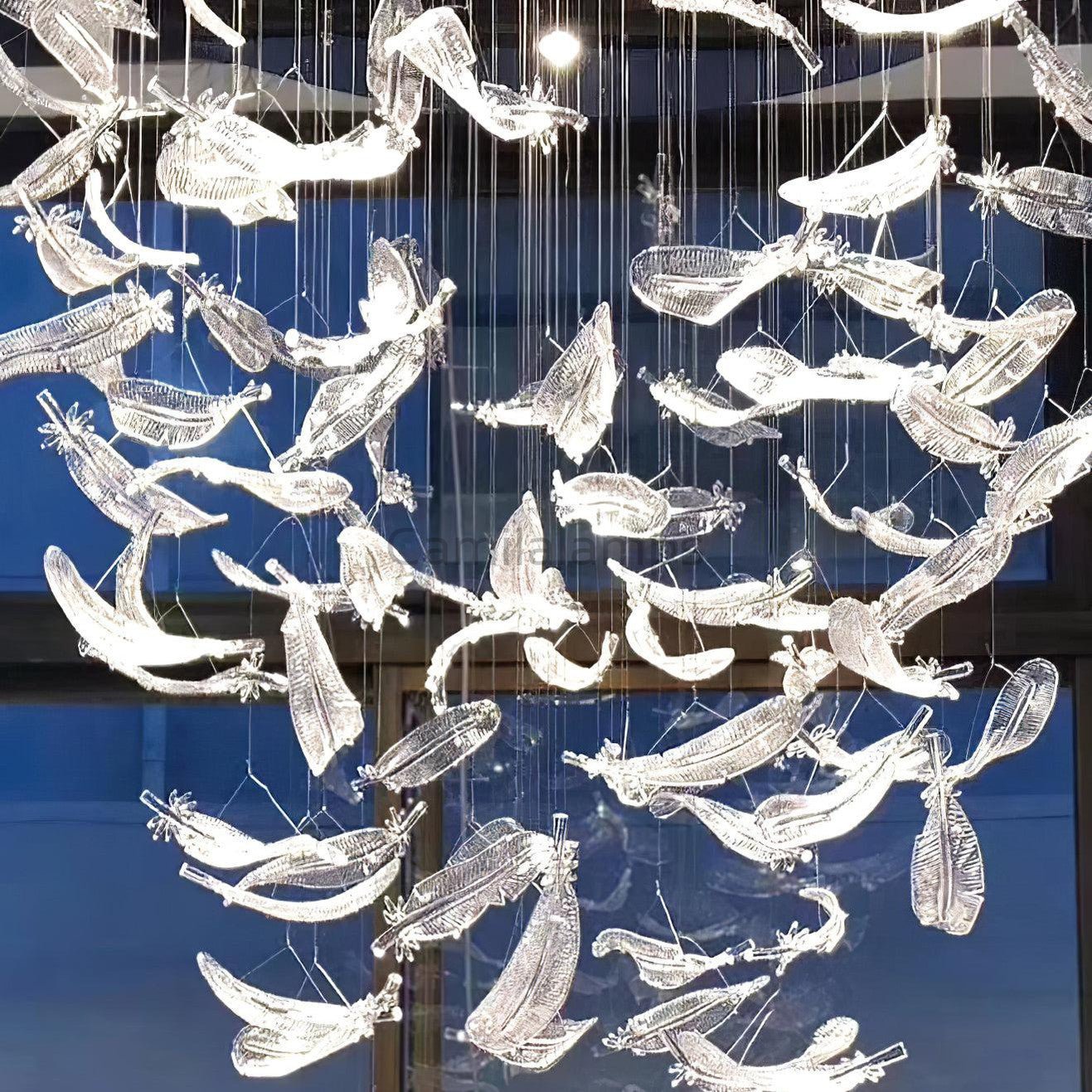 Glass Feathers Chandelier - Camilalamps - VKC5 - 240401 - 1