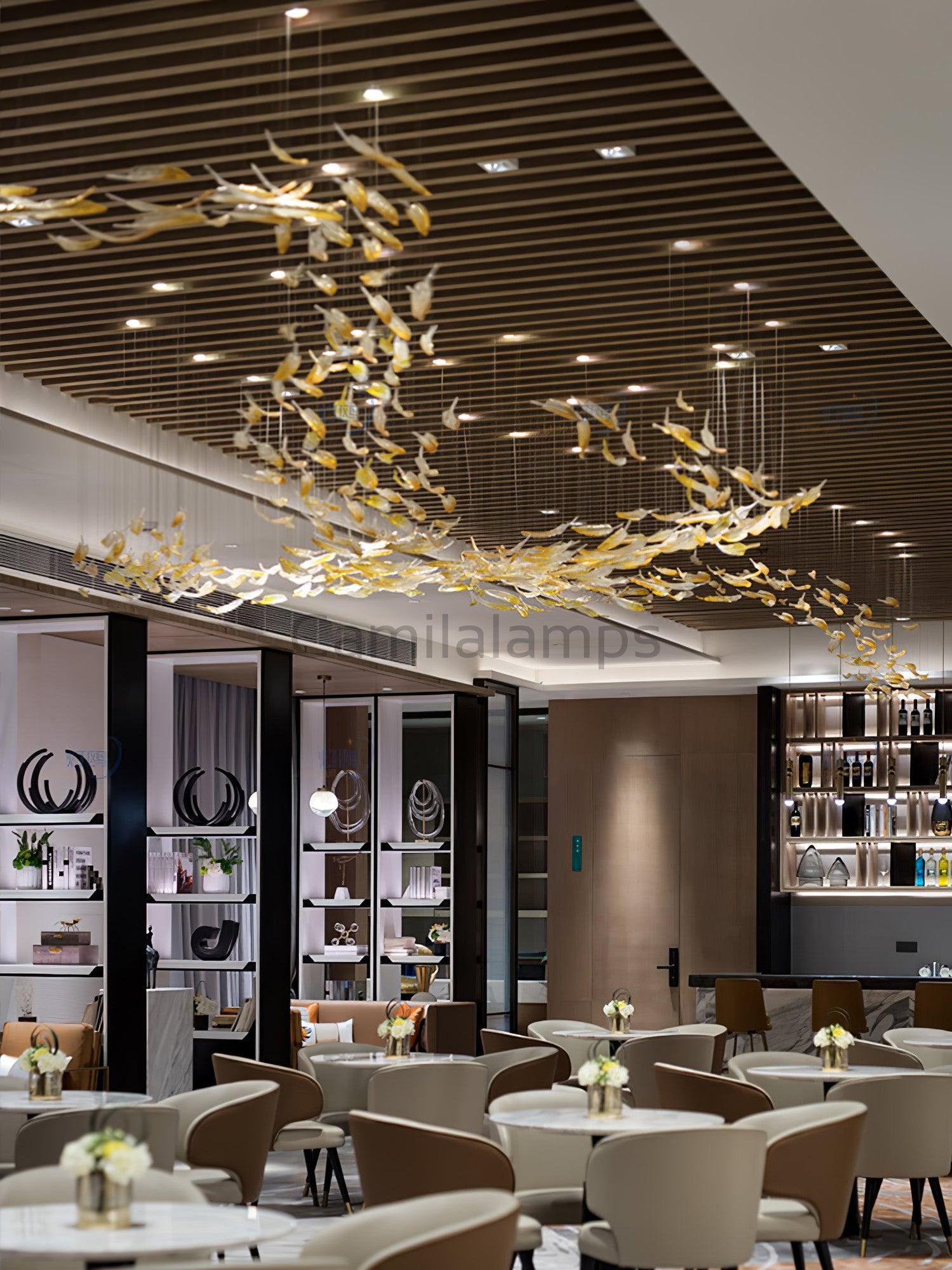 Glass Feathers Chandelier - Camilalamps - VKC5 - 240401 - 1