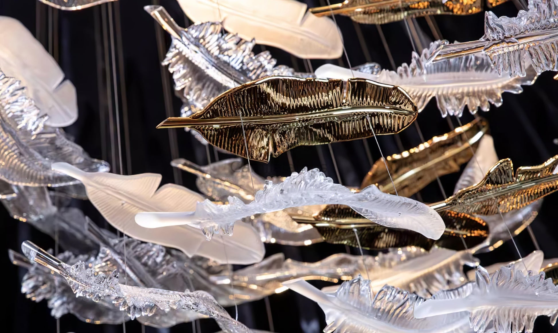 Glass Feathers Chandelier - Camilalamps - VKC5 - 240401 - 1