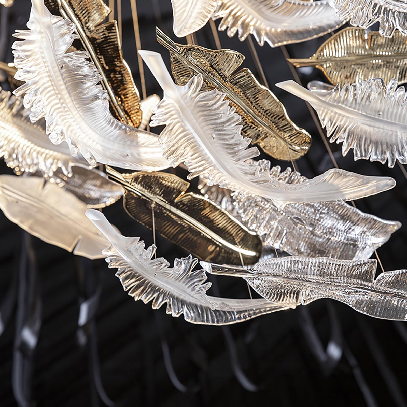 Glass Feathers Chandelier - Camilalamps - VKC5 - 240401 - 1