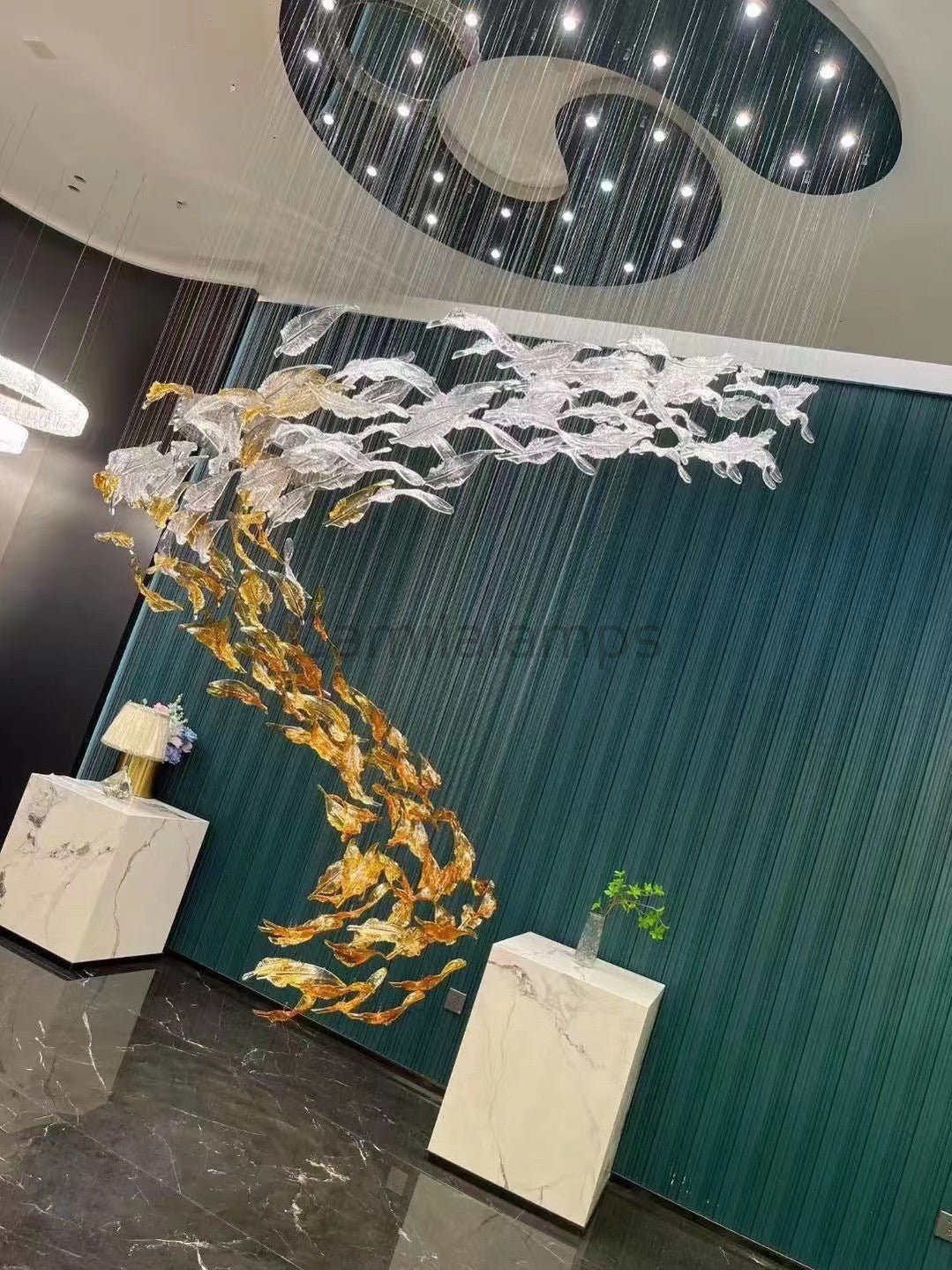 Glass Feathers Chandelier - Camilalamps - VKC5 - 240401 - 1