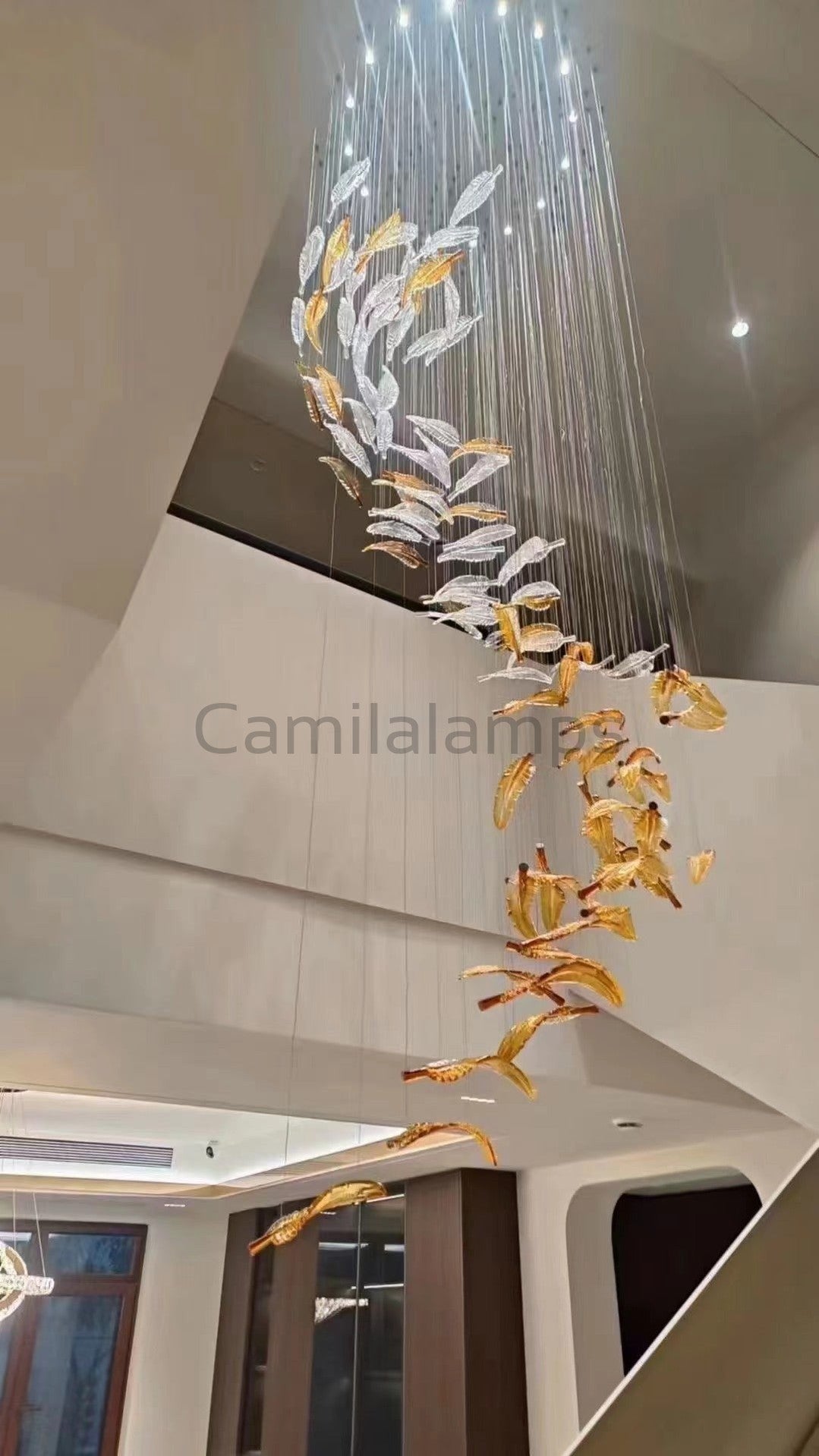 Glass Feathers Chandelier - Camilalamps - VKC5-1240401-11