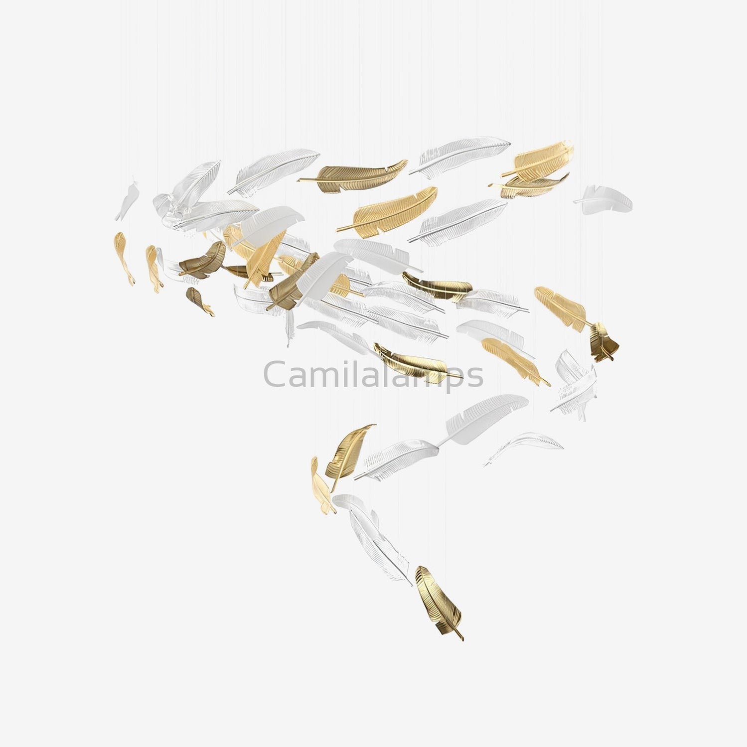 Glass Feathers Chandelier - Camilalamps - VKC5 - 240401 - 1