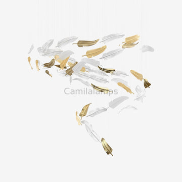 Glass Feathers Chandelier - Camilalamps - VKC5-1240401-11