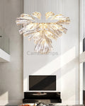 Glass Lotus Chandelier - Camilalamps - CA - Glass - 1849 - 007