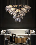 Glass Lotus Chandelier - Camilalamps - CA - Glass - 1849 - 001