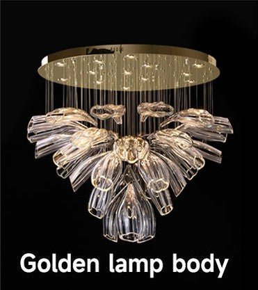 Glass Lotus Chandelier - Camilalamps - CA - Glass - 1849 - 007