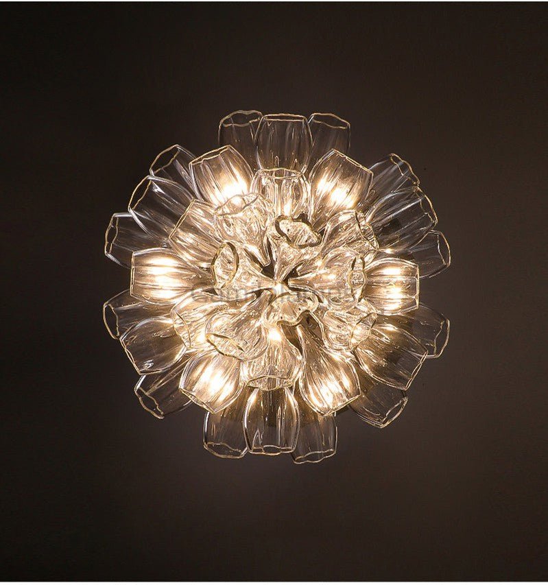 Glass Lotus Chandelier - Camilalamps - CA - Glass - 1849 - 007