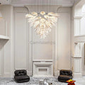 Glass Lotus Chandelier - Camilalamps - CA - Glass - 1849 - 005