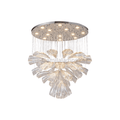 Glass Lotus Chandelier - Camilalamps - CA - Glass - 1849 - 001