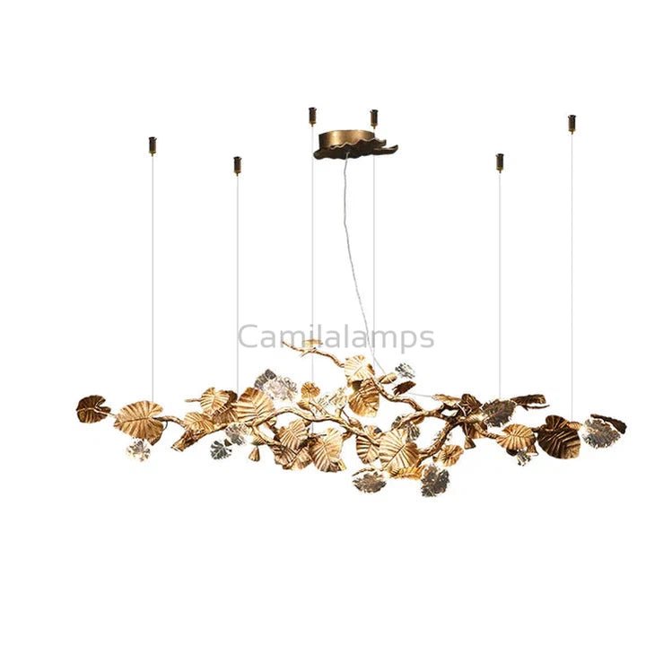 Gold Leaf Chandelier - Camilalamps - CA - BU2024 - C1892