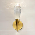 Gold Sconces Wall Lighting - Crystal Wall Sconces, Modern Bathroom Vanity Mirror Light, Dimmable LED Wall Sconce Light for Hallway, Living Room, Bedroom (Gold, 2PC) - Camilalamps - B0DRY162XD