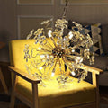 Golden Faceted Crystal Petal Dandelion Pendant Light - Camilalamps - CAA - 10006A2