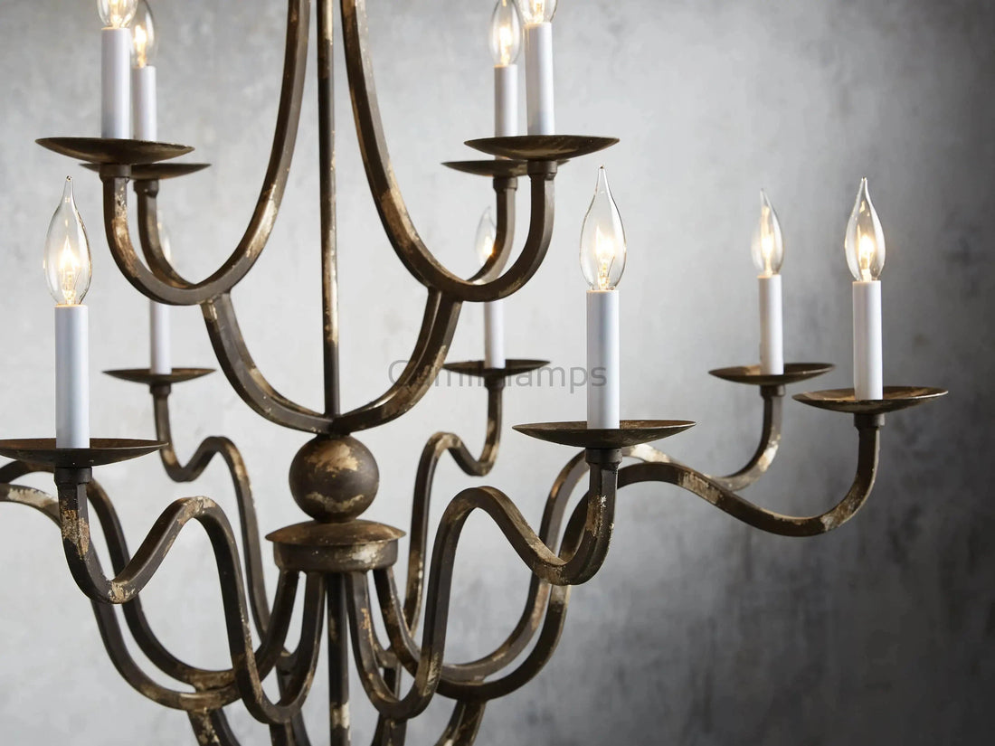 Grand 12 Light Chandelier - Camilalamps - Ca-1636H0362